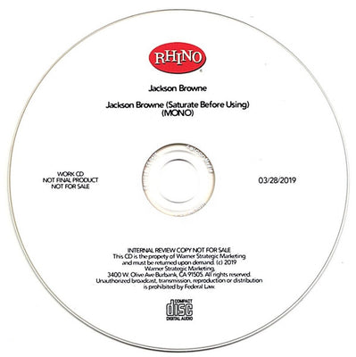 Jackson Browne – Saturate Before Using, Jackson Browne – Used LP