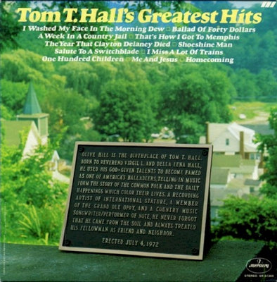 Tom T. Hall – Tom T. Hall's Greatest Hits – Used LP